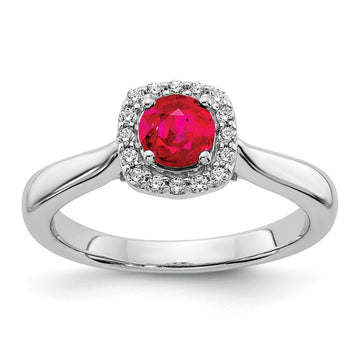Gemstone and Diamond Halo Rings