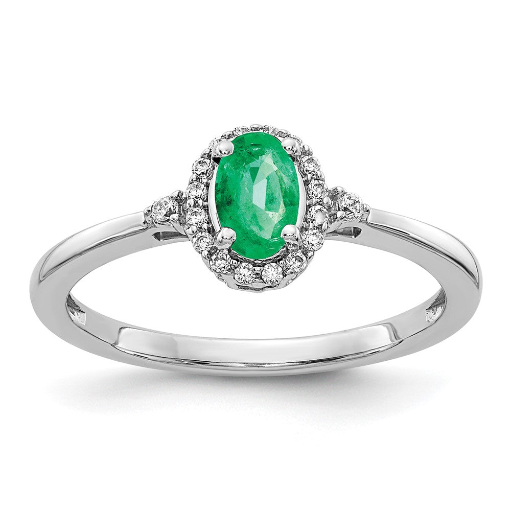 Oval Gemstone and Diamond Halo Rings