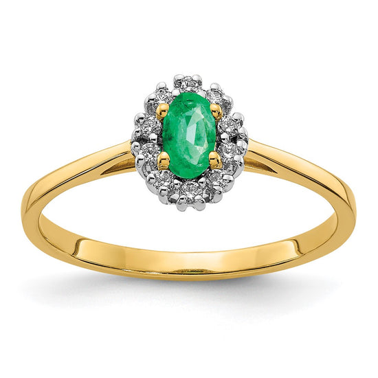 Oval Gemstone and Diamond Halo Rings