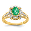 Diamond and Oval Gemstone Rings