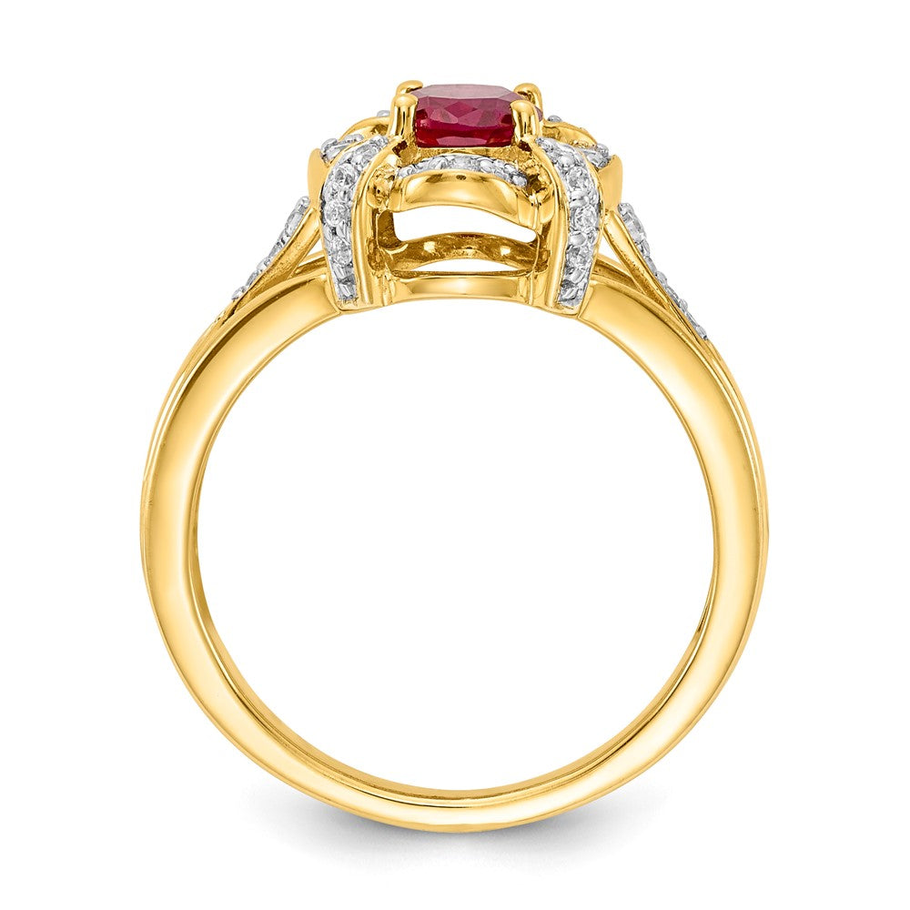 Diamond and Oval Gemstone Rings