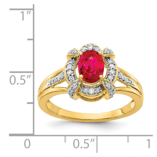 Diamond and Oval Gemstone Rings