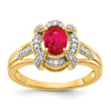 Diamond and Oval Gemstone Rings