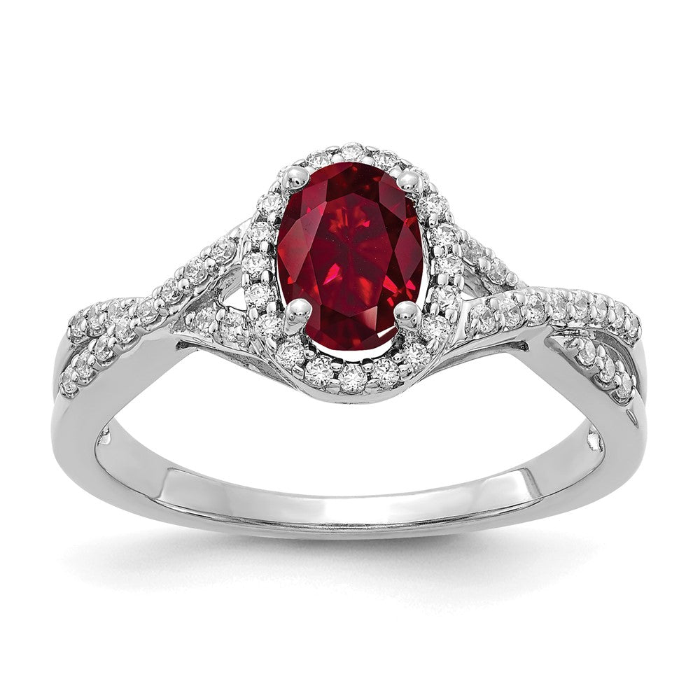 Diamond and Gemstone Oval Halo Rings