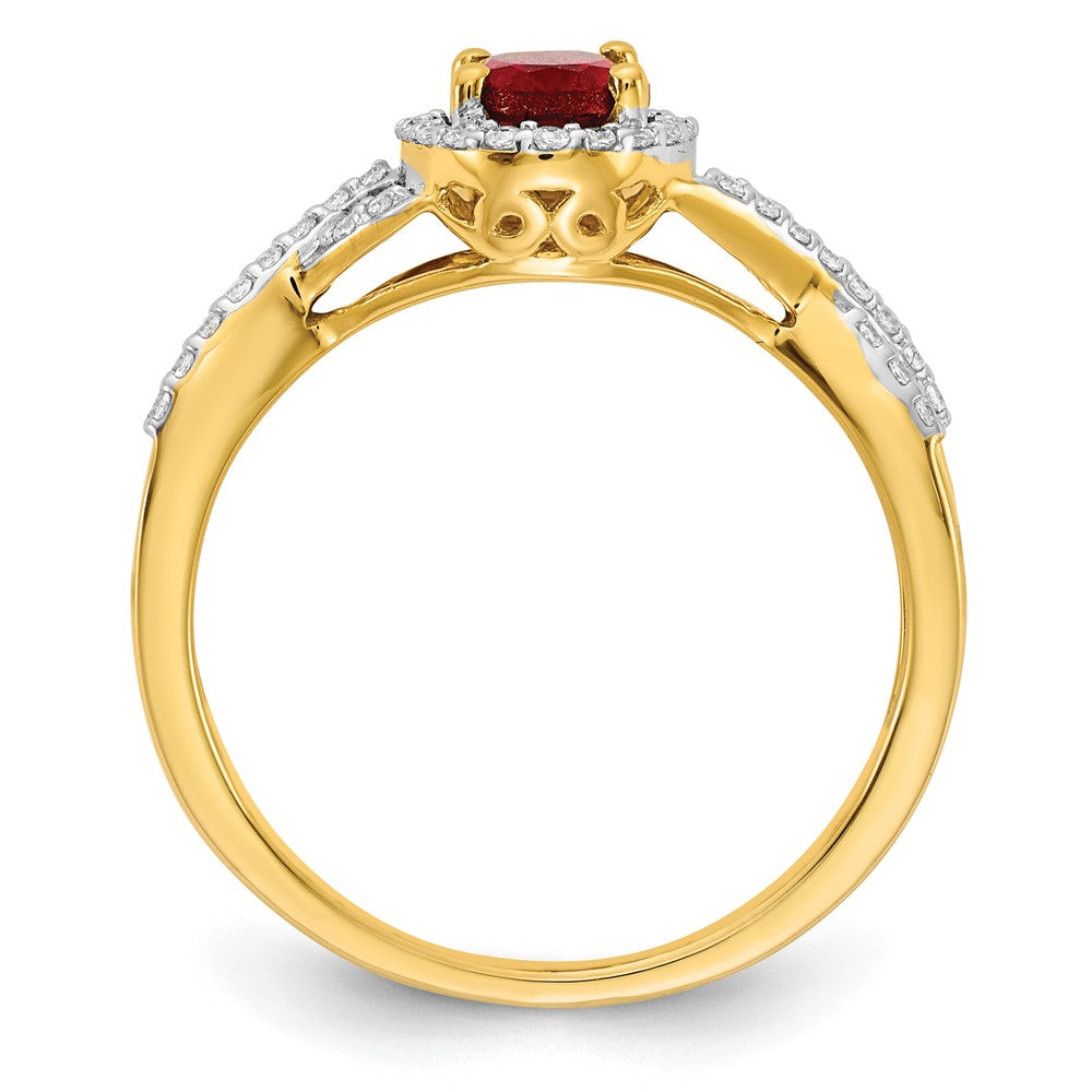 Diamond and Gemstone Oval Halo Rings