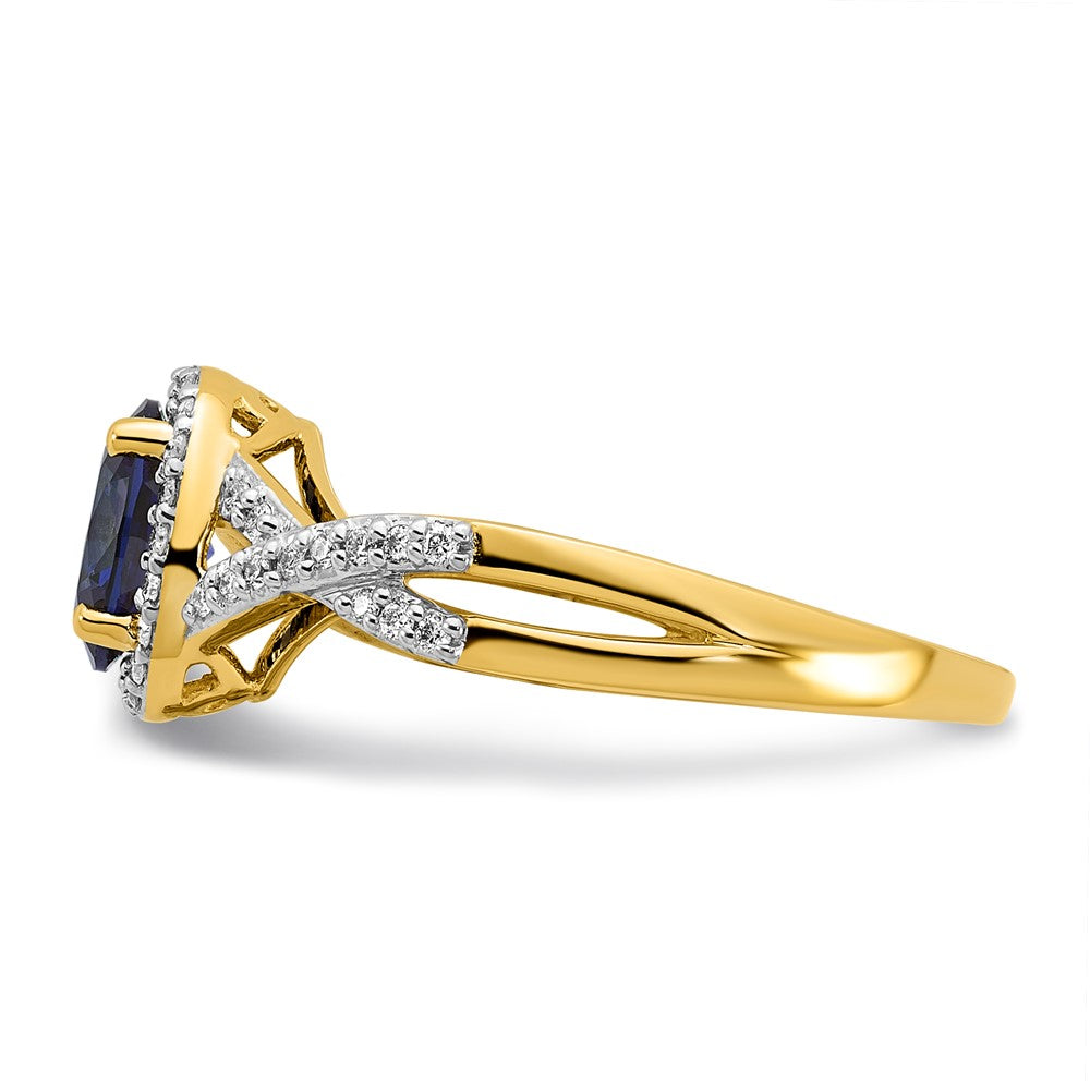 Diamond and Gemstone Oval Halo Rings