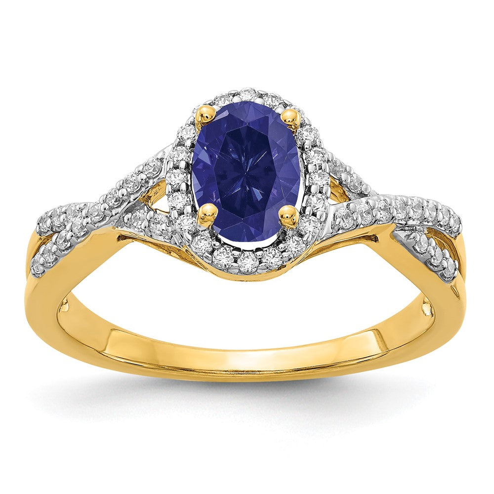 Diamond and Gemstone Oval Halo Rings