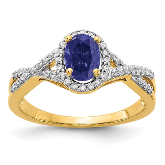 Diamond and Gemstone Oval Halo Rings