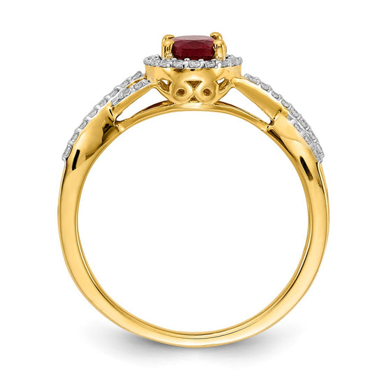 Diamond and Gemstone Oval Halo Rings