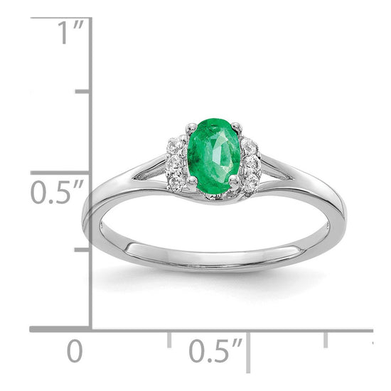 Diamond and Oval Gemstone Ring