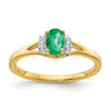 Diamond and Oval Gemstone Ring