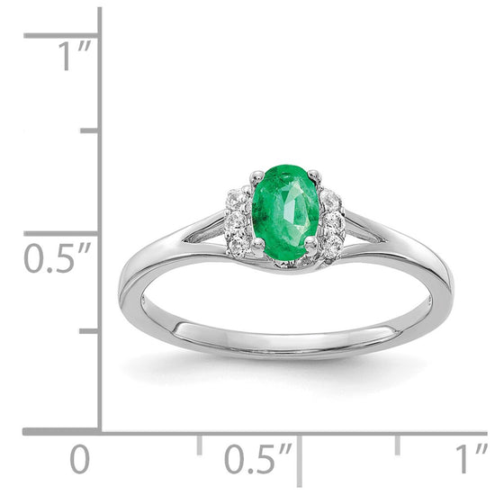 Diamond and Oval Gemstone Ring