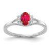 Diamond and Oval Gemstone Ring