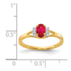 Diamond and Oval Gemstone Ring