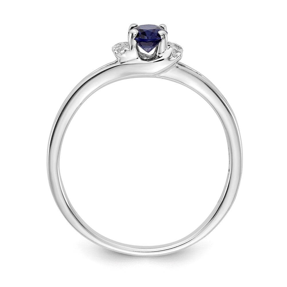 Diamond and Oval Gemstone Ring