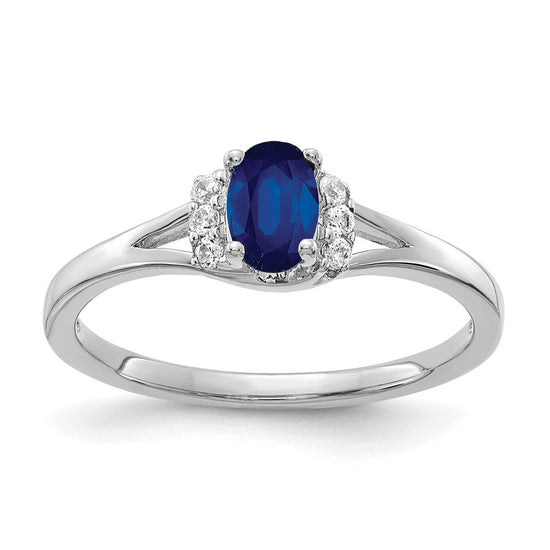Diamond and Oval Gemstone Ring