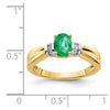 Diamond and Oval Gemstone Ring