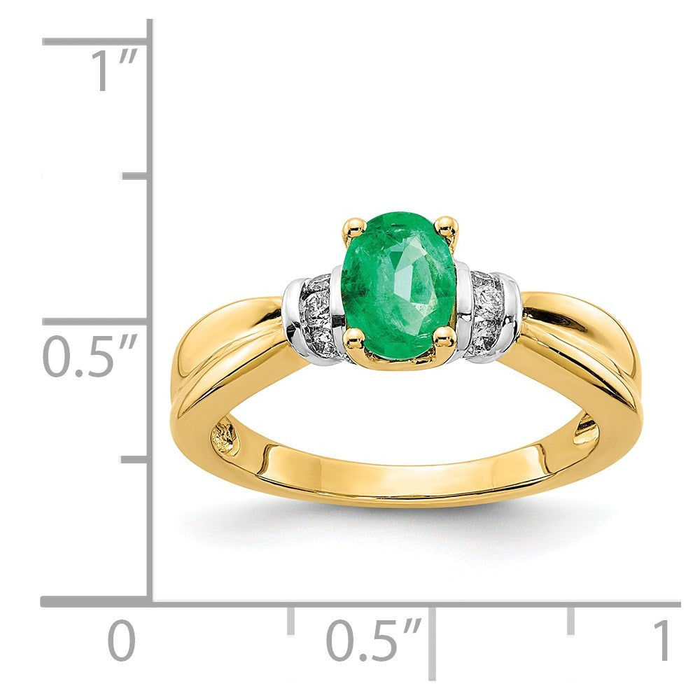 Diamond and Oval Gemstone Ring