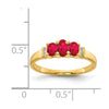 Polished Triple Gemstone and Diamond Rings