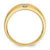 Mens Diamond Polished and Satin Rings
