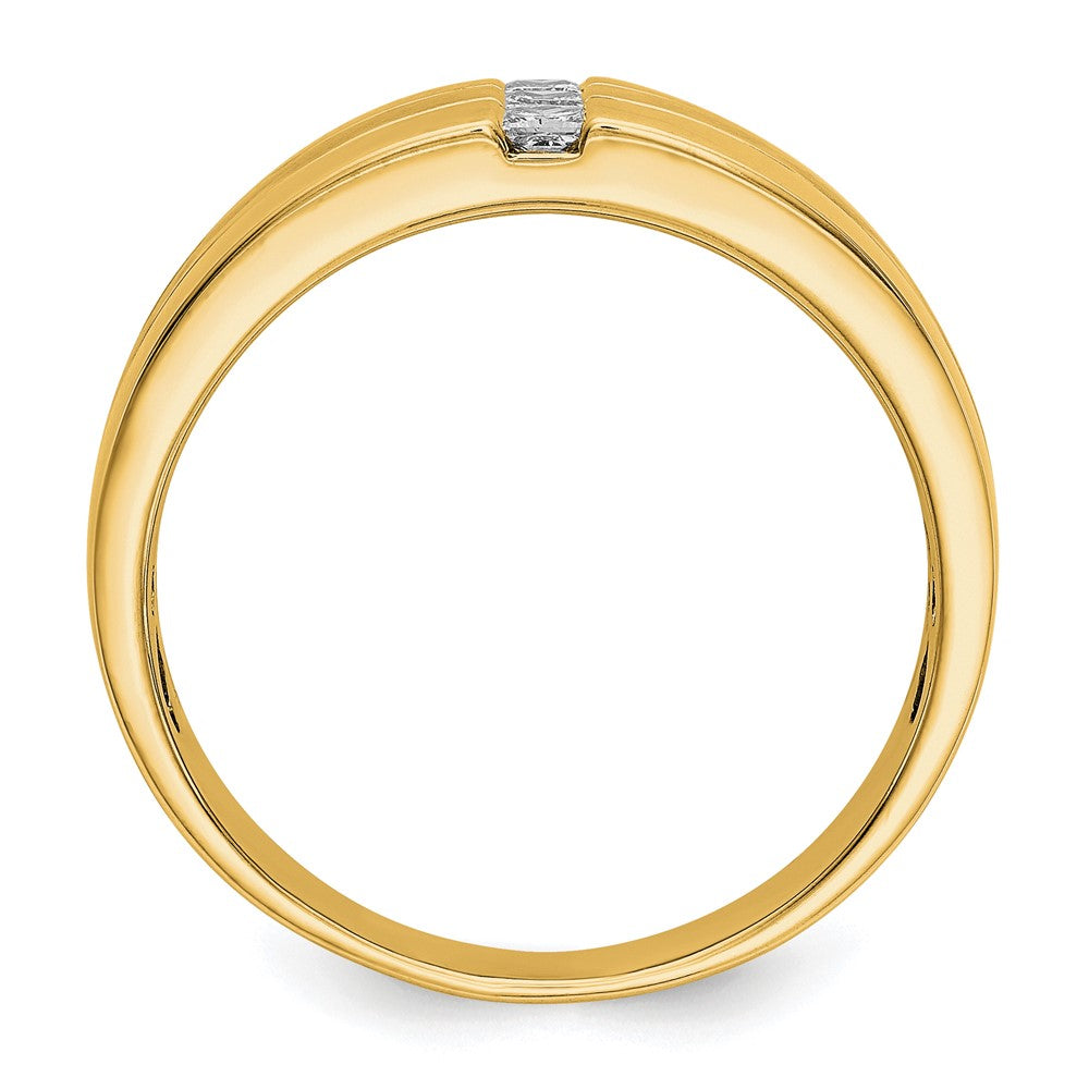 Mens Diamond Polished and Satin Rings