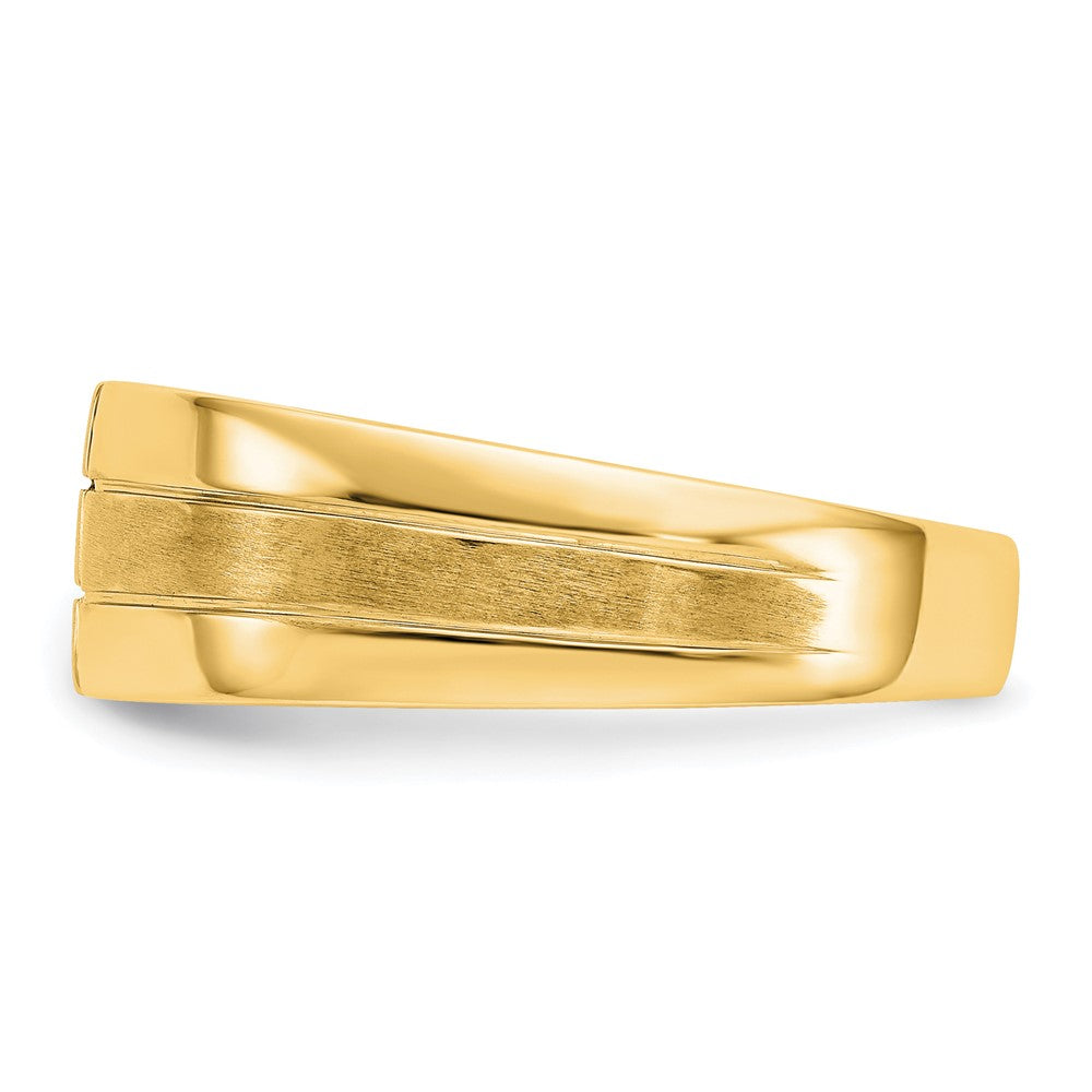 Mens Diamond Polished and Satin Rings