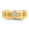 Mens Diamond Polished and Satin Rings