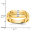 Mens Diamond Polished and Satin Rings