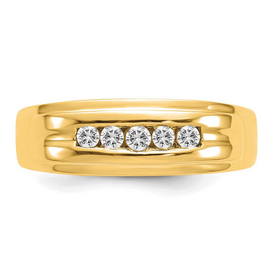 Diamond Mens 5-stone Rings