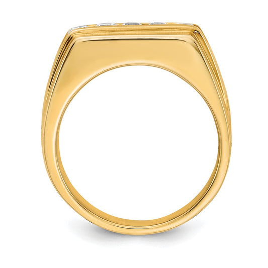 Diamond 5-stone Mens Rings