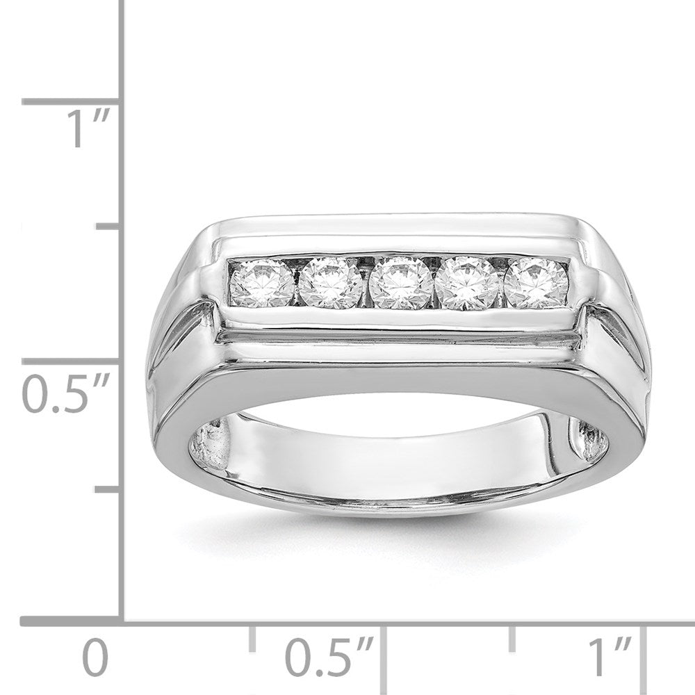 Diamond 5-stone Mens Rings