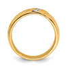 14k Diamond 3-stone Mens Ring