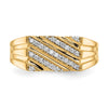 14k 1/4 carat Lab Grown Diamond VS/SI+ G+ Complete Men's Ring