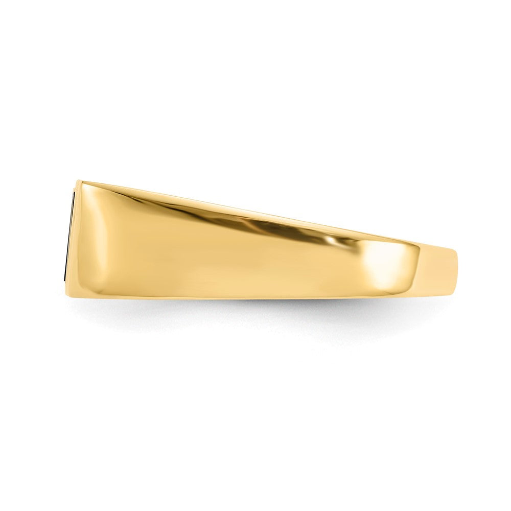 Gold Onyx and Diamond Rings
