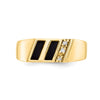 Gold Onyx and Diamond Rings