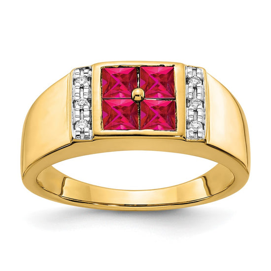 Men's Gemstone and Diamond Rings