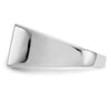 14k White Gold 1/4 carat Diamond Square Cluster Mens Ring