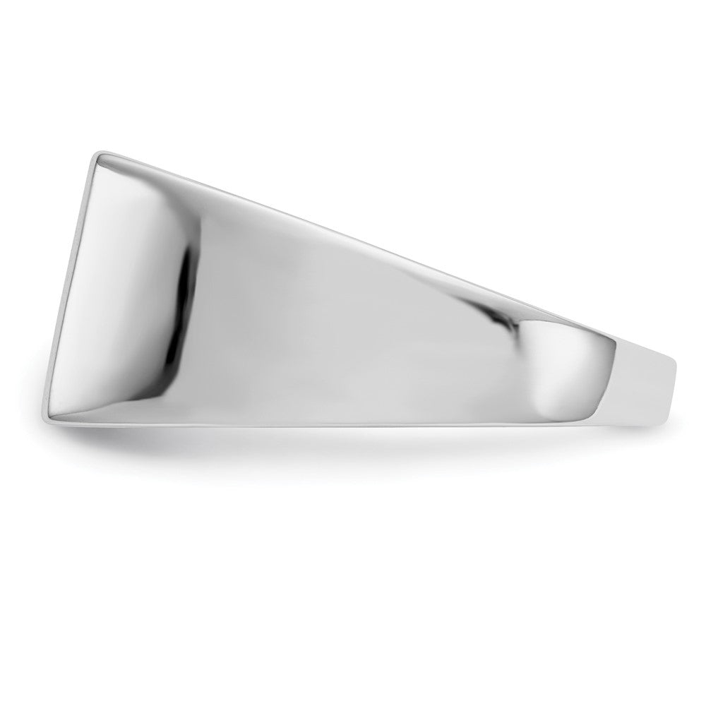 14k White Gold 1/4 carat Diamond Square Cluster Mens Ring