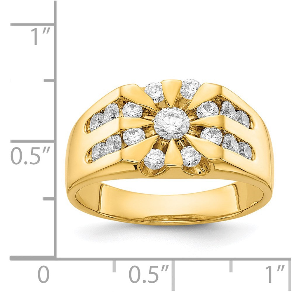 14k AA Diamond men's ring