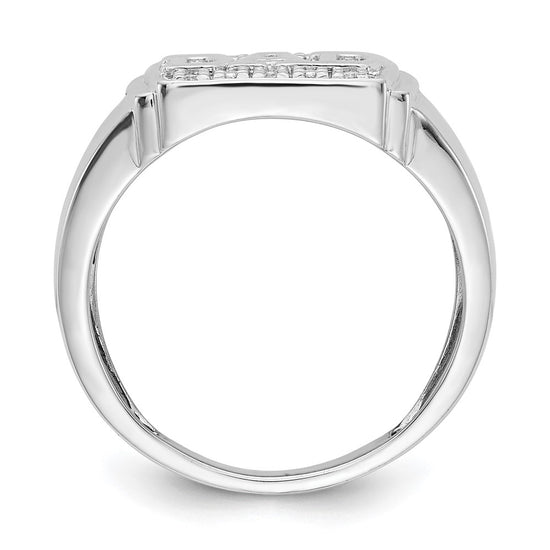 Men's Diamond Cross Rings