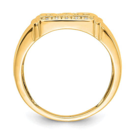Men's Diamond Cross Rings