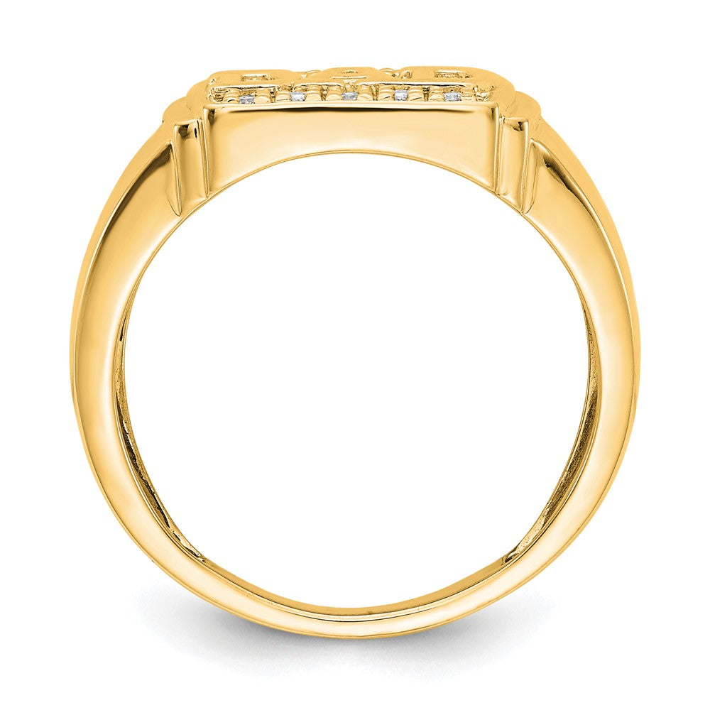 Men's Diamond Cross Rings