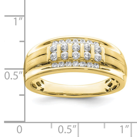 Gold Diamond Mens Rings
