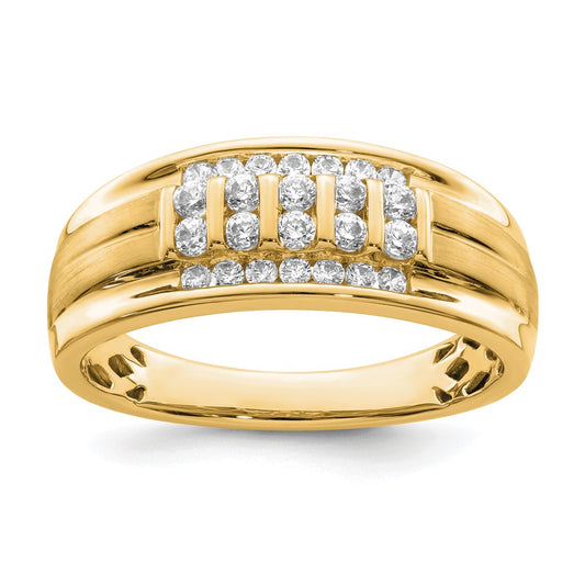 Gold Diamond Mens Rings