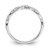 Gold Diamond Round Twisted Wedding Band