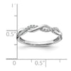 Gold Diamond Round Twisted Wedding Band