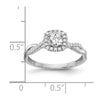 Gold Diamond Round Halo Engagement Rings