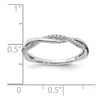 14k White Gold Diamond Wedding Band