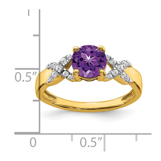 14k Two-tone Gemstone and Diamond Rings