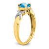 14k Two-tone Gemstone and Diamond Rings